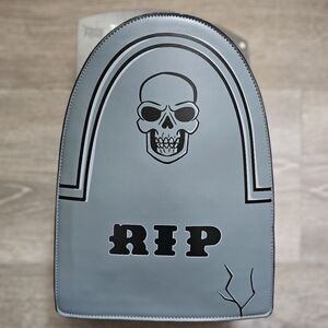RIP Tombstone Faux Leather Crossbody Bag Purse NWT